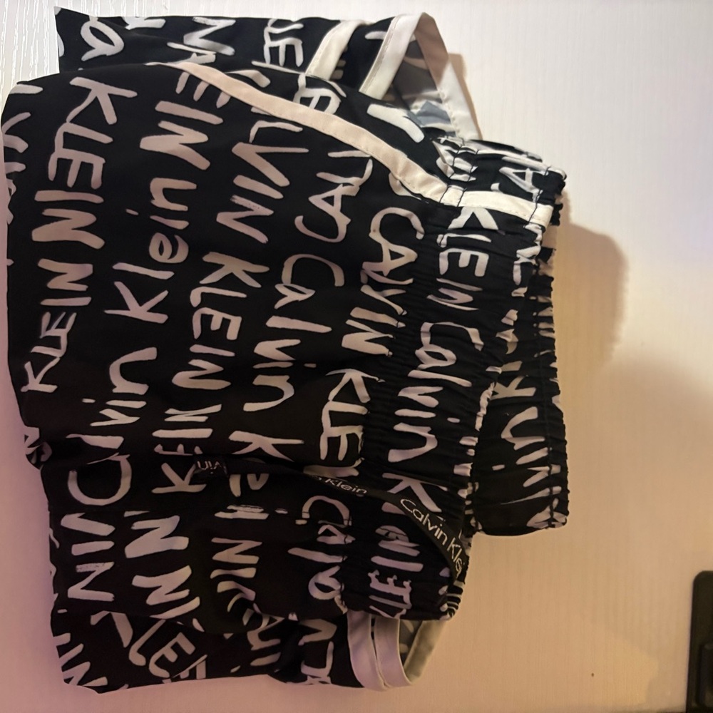 Calvin Klein Black and White Pajama Pants